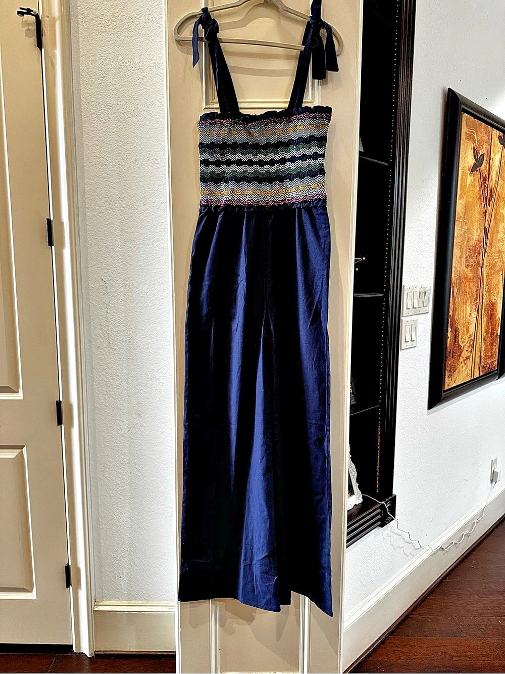 🆕 MainStrip Jumpsuit in Blue & Multicolor Size Medium NWT
